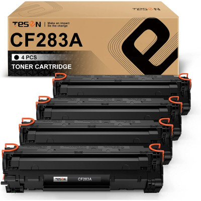 83A CF283A TESEN Compatible Toner Cartridge Replacement 4 Packs